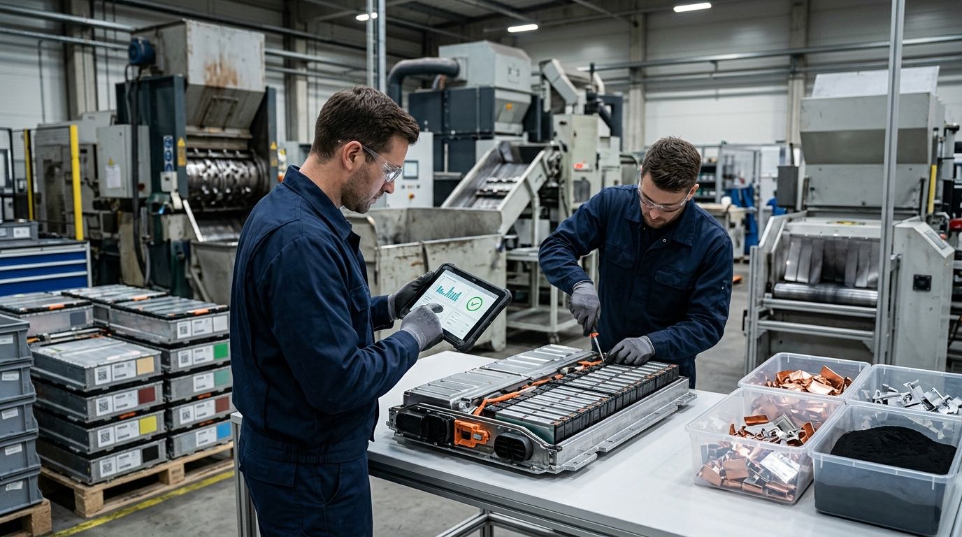 Wpływ paszportów baterii na branżę recyklingu