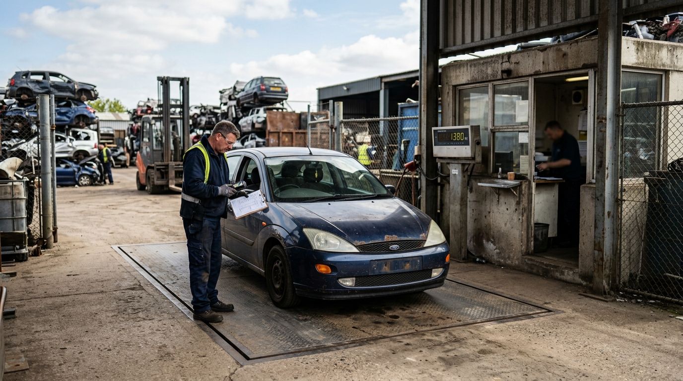 Przyjęcie pojazdu, weryfikacja i ważenie