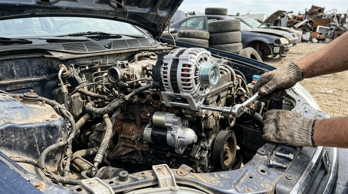 4. Niedawno wymienione podzespoły mechaniczne (alternator, rozrusznik)